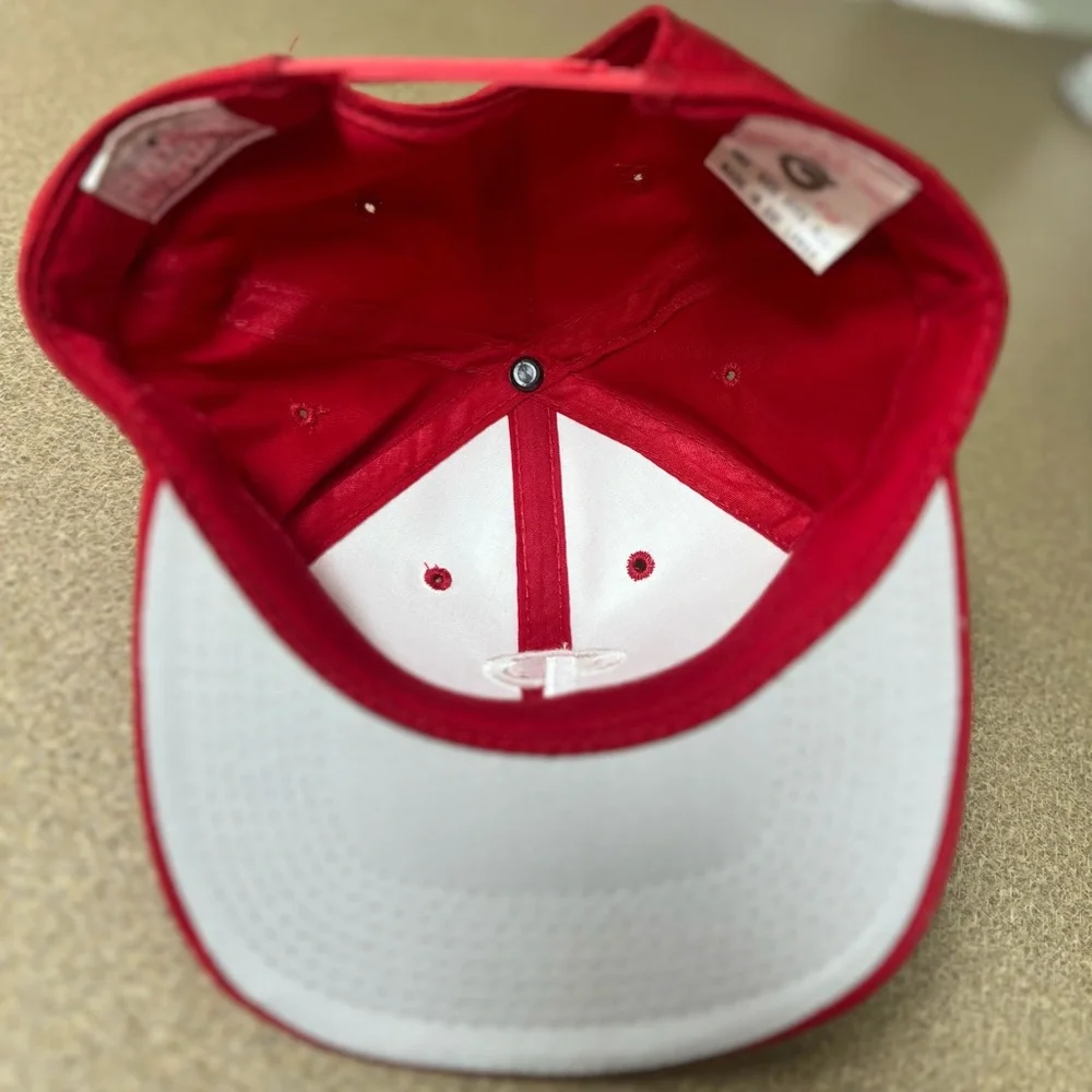 Vintage 90s Philadelphia Phillies Baseball Snapback Red Cap - Picture 8 of 8